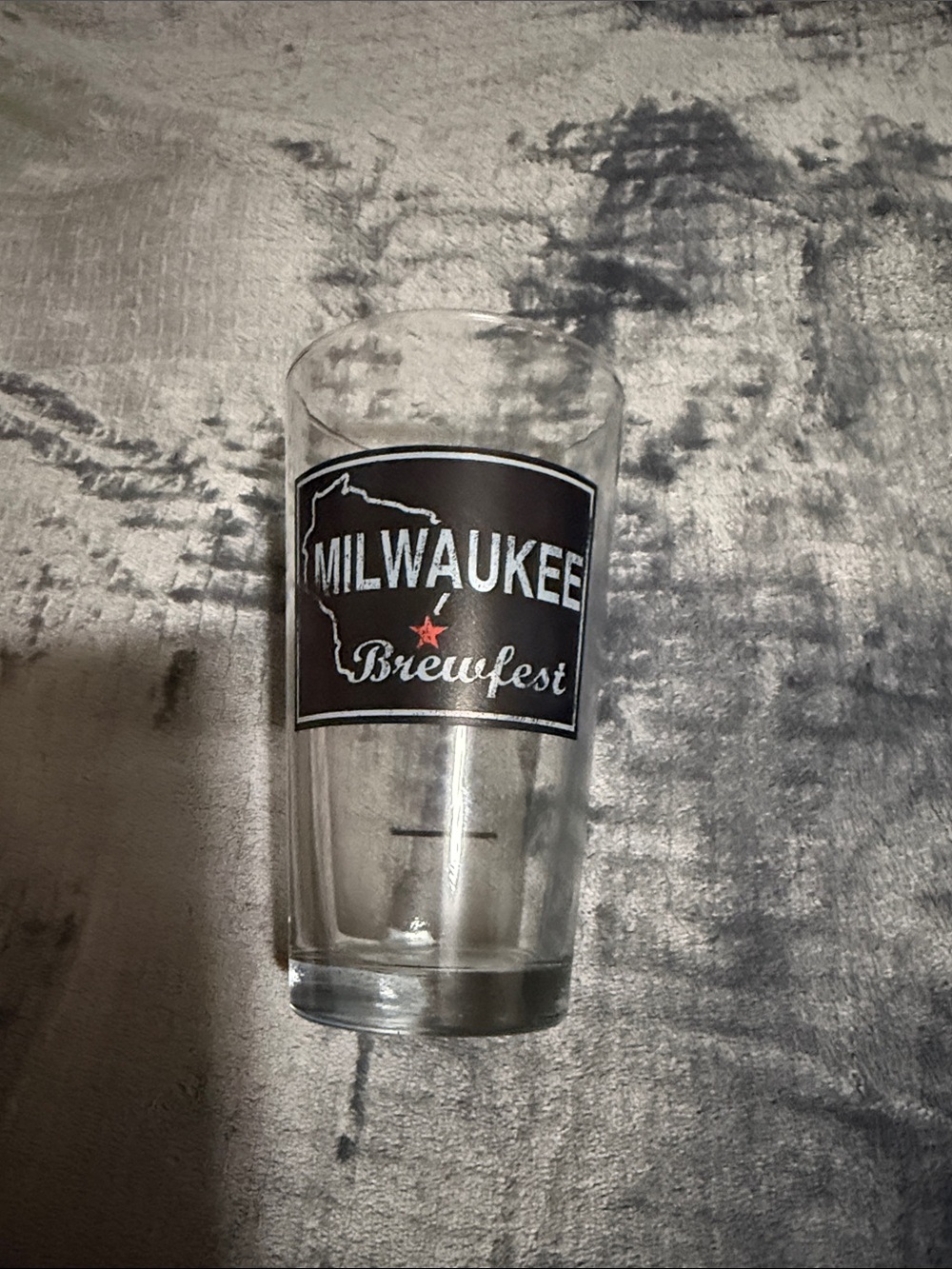 Milwaukee Brewfest Pint Glass - Black & White Logo